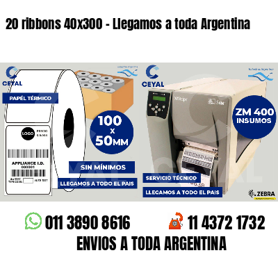 20 ribbons 40x300 - Llegamos a toda Argentina