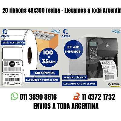20 ribbons 40x300 resina - Llegamos a toda Argentina
