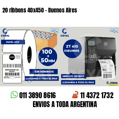 20 ribbons 40x450 - Buenos Aires