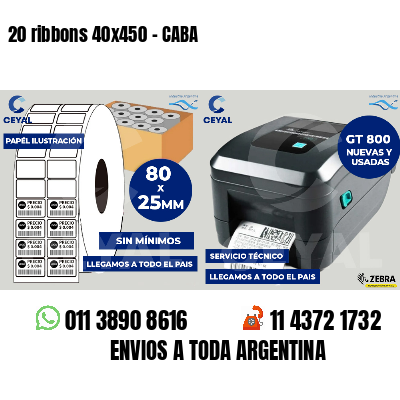 20 ribbons 40x450 - CABA