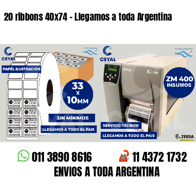 20 ribbons 40x74 - Llegamos a toda Argentina
