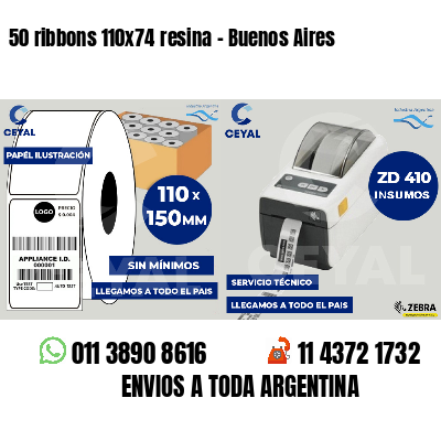 50 ribbons 110x74 resina - Buenos Aires