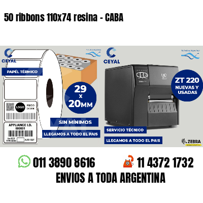 50 ribbons 110x74 resina - CABA