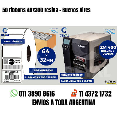 50 ribbons 40x300 resina - Buenos Aires