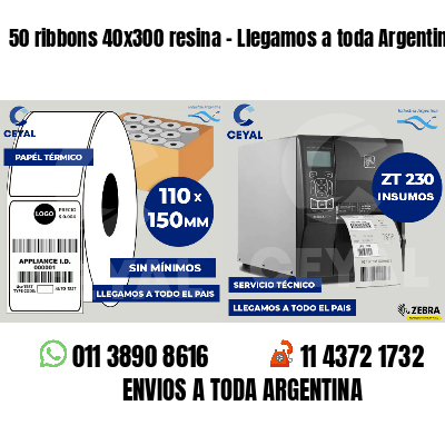50 ribbons 40x300 resina - Llegamos a toda Argentina