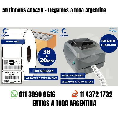 50 ribbons 40x450 - Llegamos a toda Argentina