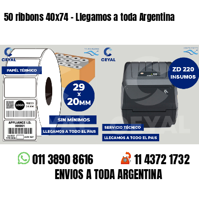 50 ribbons 40x74 - Llegamos a toda Argentina