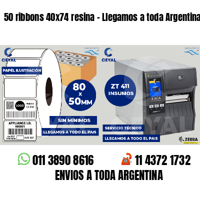 50 ribbons 40x74 resina - Llegamos a toda Argentina