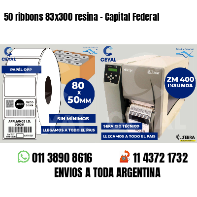 50 ribbons 83x300 resina - Capital Federal