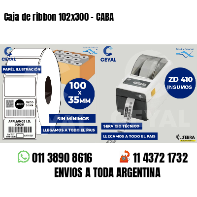 Caja de ribbon 102x300 - CABA