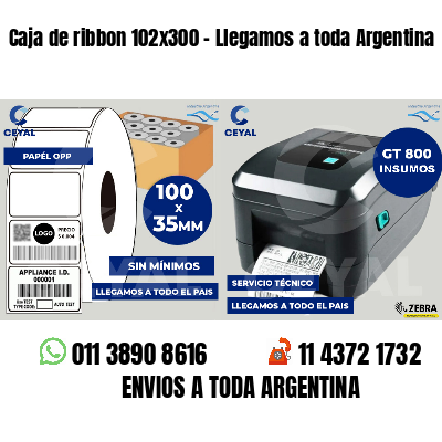 Caja de ribbon 102x300 - Llegamos a toda Argentina