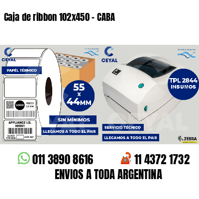 Caja de ribbon 102x450 - CABA