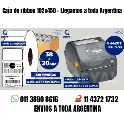Caja de ribbon 102x450 - Llegamos a toda Argentina