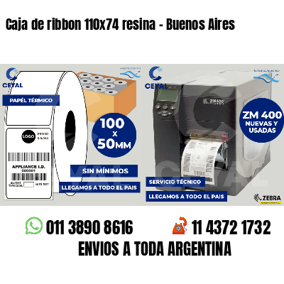 Caja de ribbon 110x74 resina - Buenos Aires