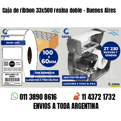 Caja de ribbon 33x500 resina doble - Buenos Aires