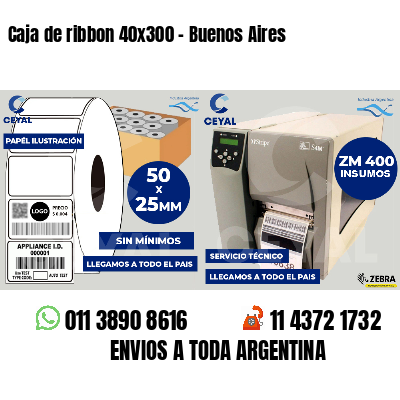 Caja de ribbon 40x300 - Buenos Aires