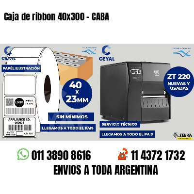 Caja de ribbon 40x300 - CABA