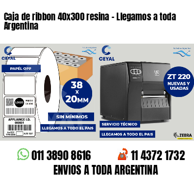 Caja de ribbon 40x300 resina - Llegamos a toda Argentina