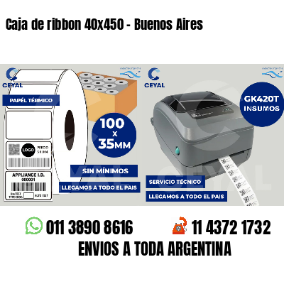 Caja de ribbon 40x450 - Buenos Aires