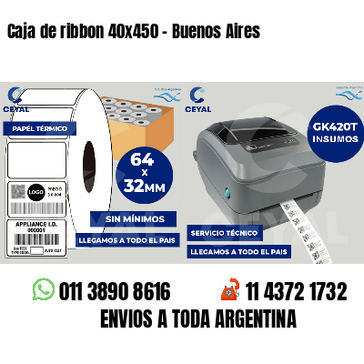 Caja de ribbon 40x450 - Buenos Aires