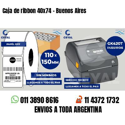 Caja de ribbon 40x74 - Buenos Aires