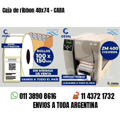Caja de ribbon 40x74 - CABA