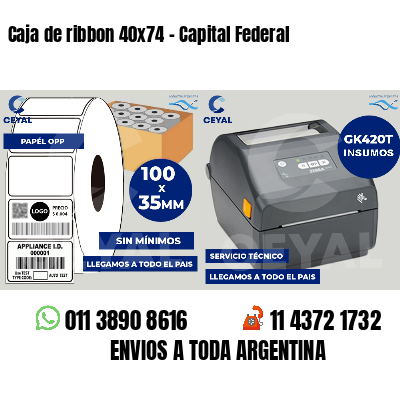 Caja de ribbon 40x74 - Capital Federal