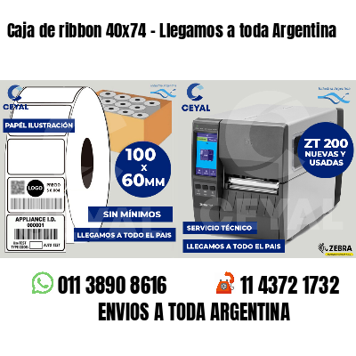 Caja de ribbon 40x74 - Llegamos a toda Argentina