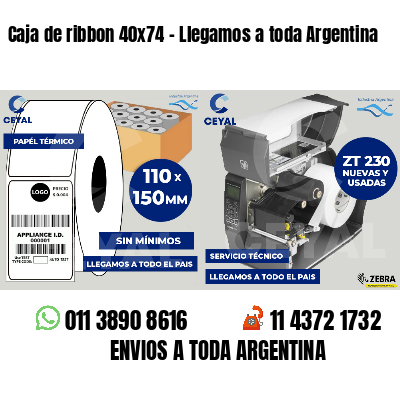 Caja de ribbon 40x74 - Llegamos a toda Argentina