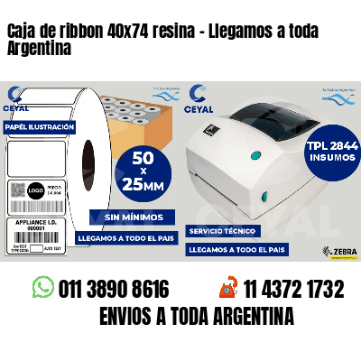Caja de ribbon 40x74 resina - Llegamos a toda Argentina