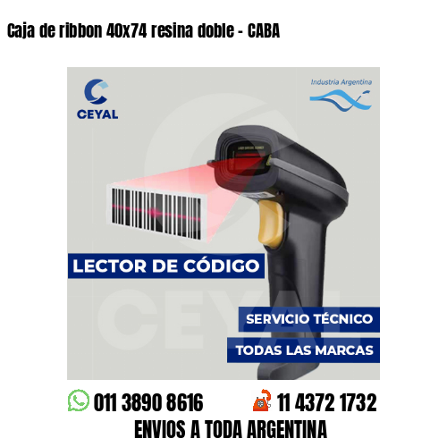 Caja de ribbon 40x74 resina doble - CABA