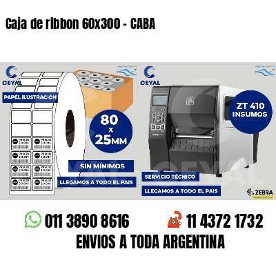 Caja de ribbon 60x300 - CABA