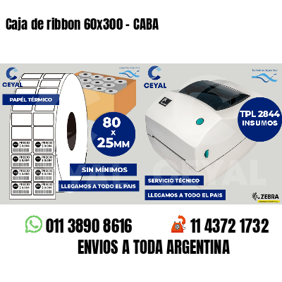Caja de ribbon 60x300 - CABA