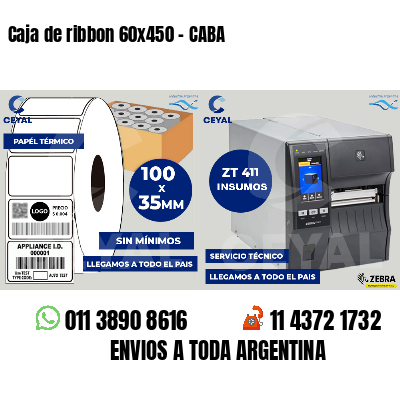 Caja de ribbon 60x450 - CABA