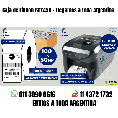 Caja de ribbon 60x450 - Llegamos a toda Argentina
