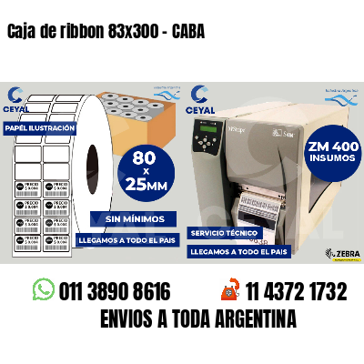 Caja de ribbon 83x300 - CABA