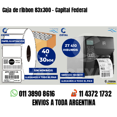 Caja de ribbon 83x300 - Capital Federal