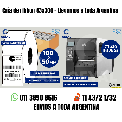 Caja de ribbon 83x300 - Llegamos a toda Argentina