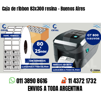 Caja de ribbon 83x300 resina - Buenos Aires