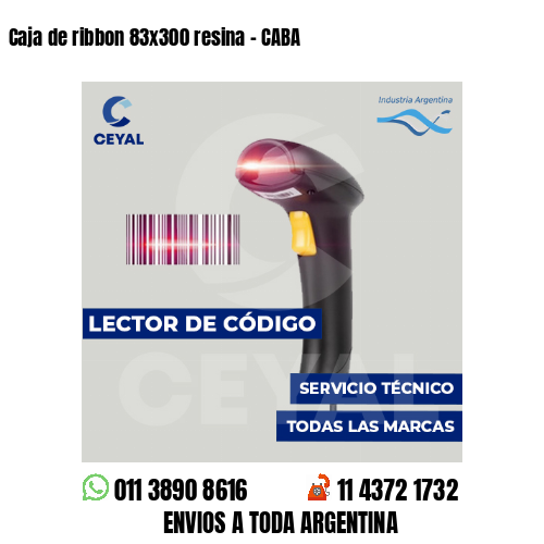 Caja de ribbon 83x300 resina - CABA