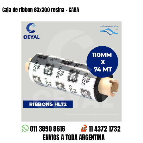 Caja de ribbon 83×300 resina – CABA