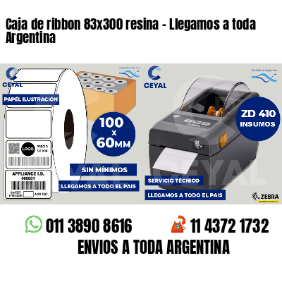Caja de ribbon 83x300 resina - Llegamos a toda Argentina