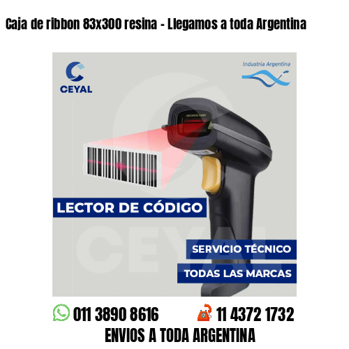 Caja de ribbon 83x300 resina - Llegamos a toda Argentina