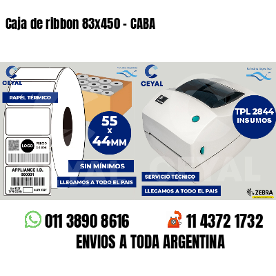 Caja de ribbon 83x450 - CABA