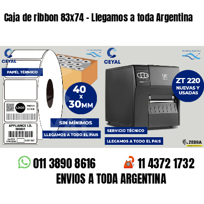 Caja de ribbon 83x74 - Llegamos a toda Argentina