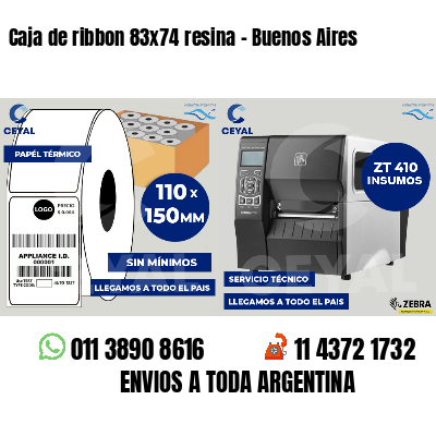 Caja de ribbon 83x74 resina - Buenos Aires