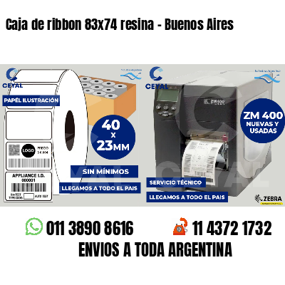 Caja de ribbon 83x74 resina - Buenos Aires