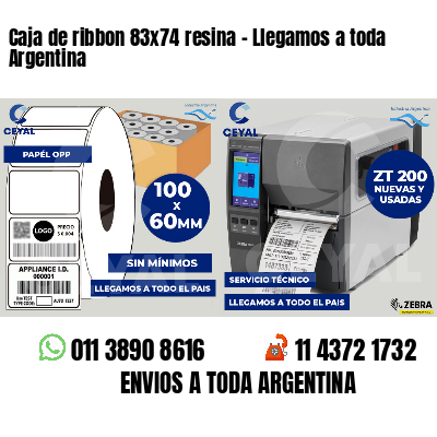 Caja de ribbon 83x74 resina - Llegamos a toda Argentina