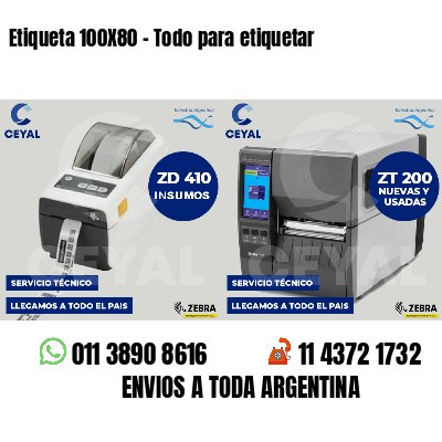Etiqueta 100X80 - Todo para etiquetar