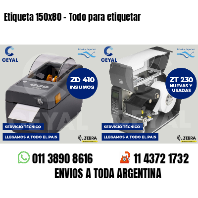 Etiqueta 150x80 - Todo para etiquetar